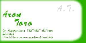aron toro business card